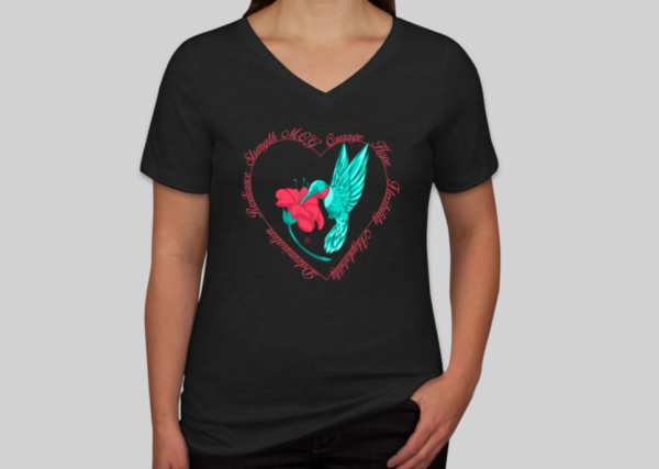 Ladies Humingbird T-shirt in Black Heather