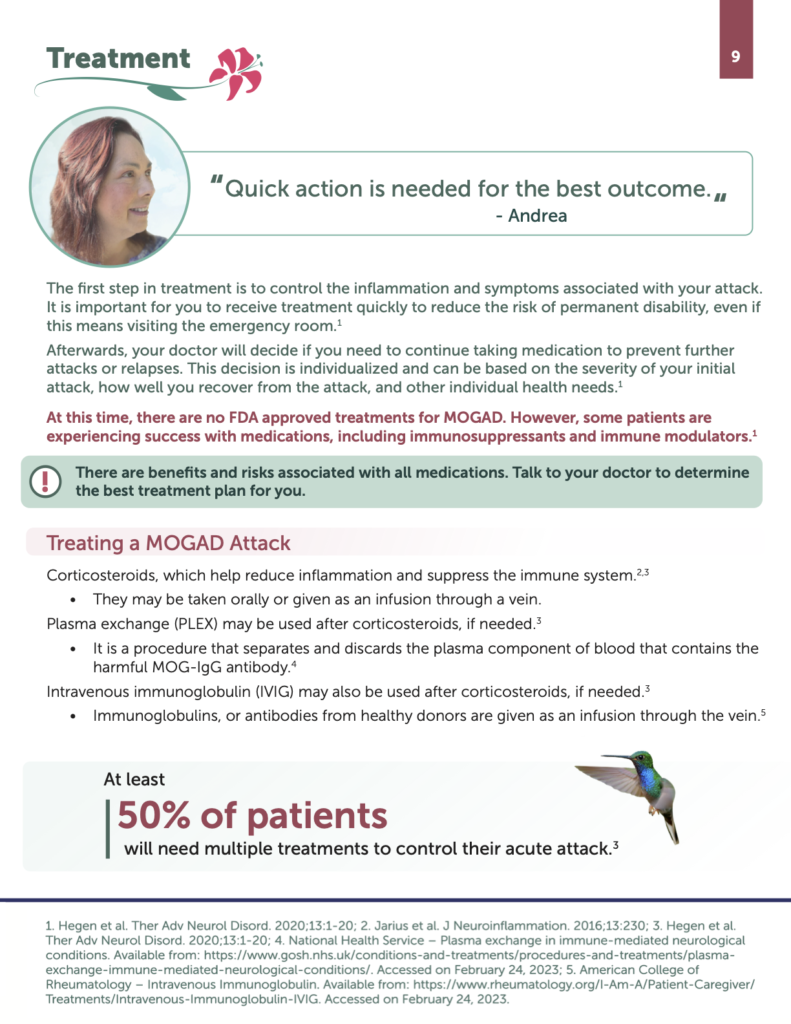 MOGAD Patient Brochure Page 9: For a downloadable accessible PDF, please press the Download PDF button below.