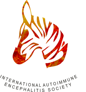 International Autoimmune Encephalitis Society Logo: A Zebra Head in orange.
