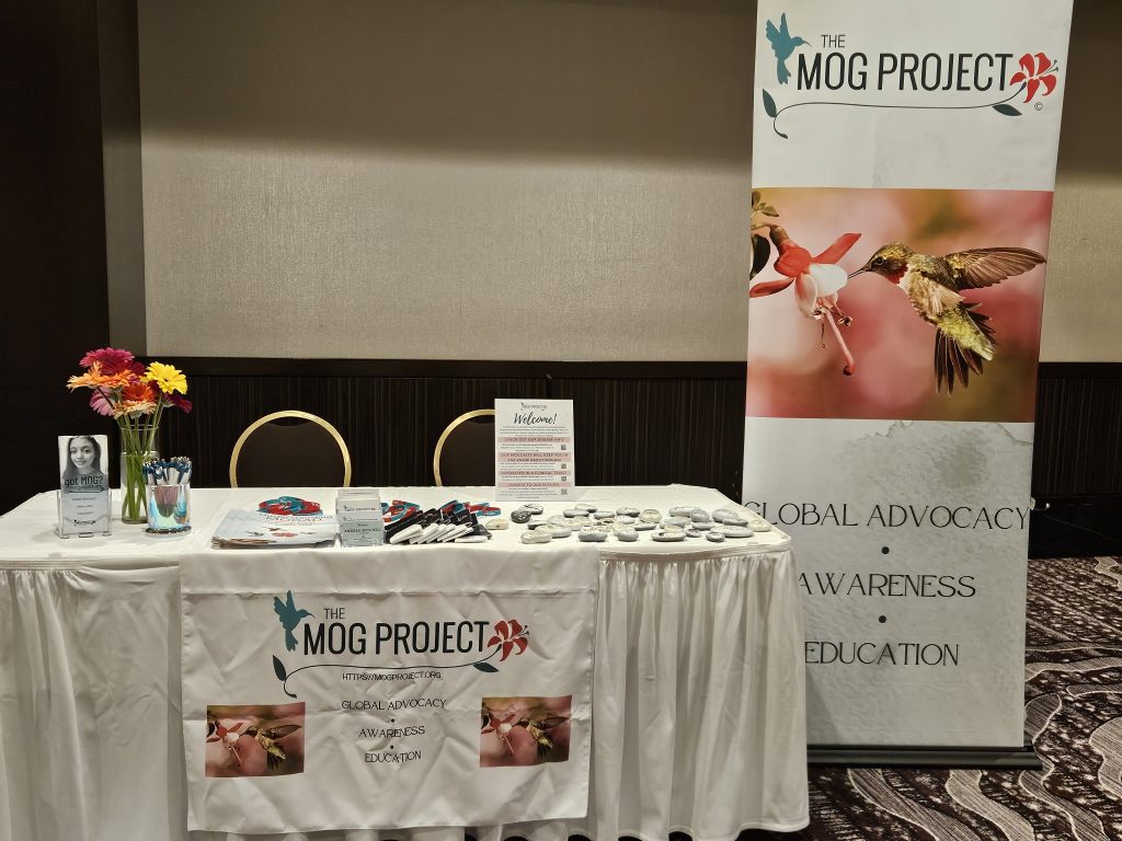 The MOG Project booth at the Guthy Jackson NMO Patient Day.